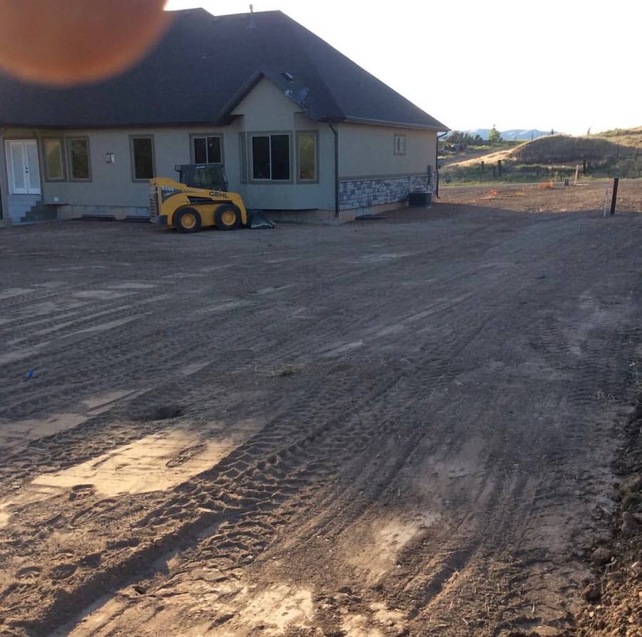 TC Scapes grading skid steer new construction Utah
